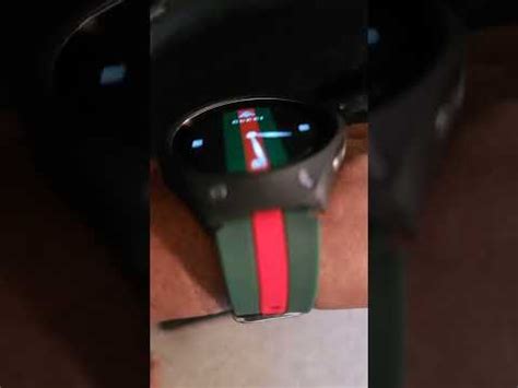 gucci face samsung galxy watch|gucci watch black leather strap.